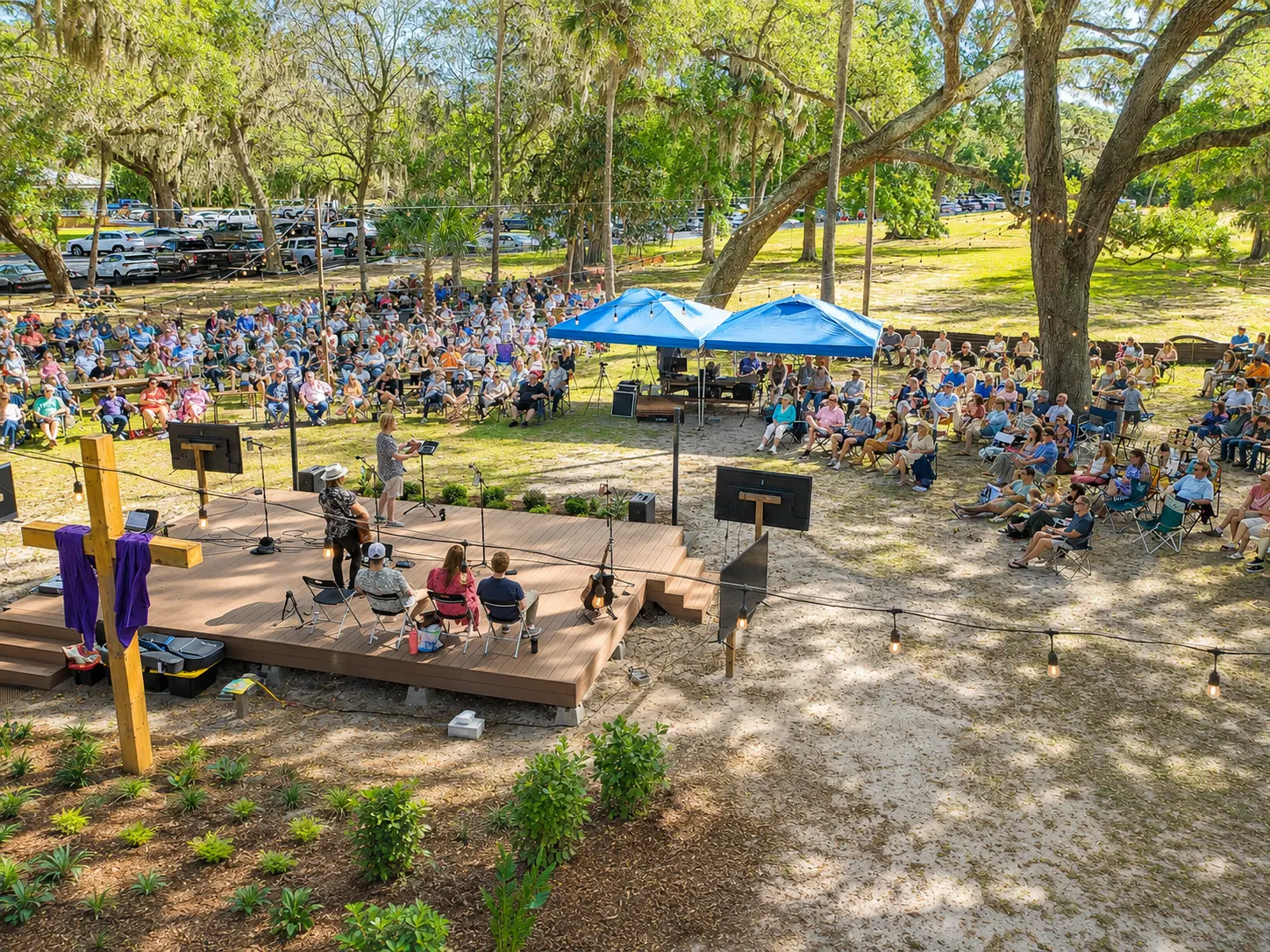 CTK outdoor worship service
